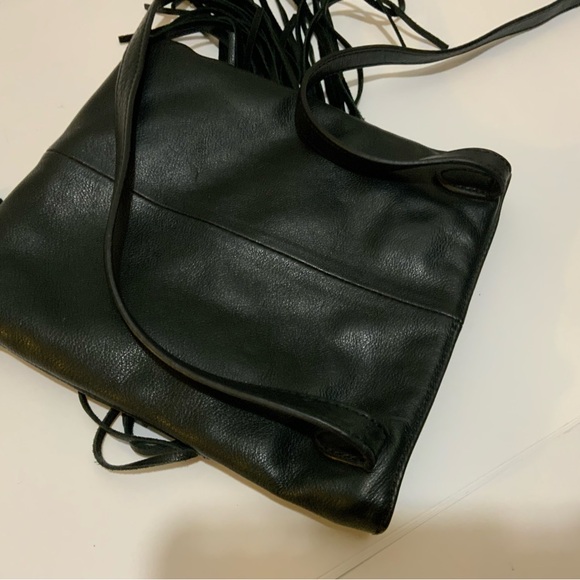Margot black fringed crossbody - Picture 4 of 10